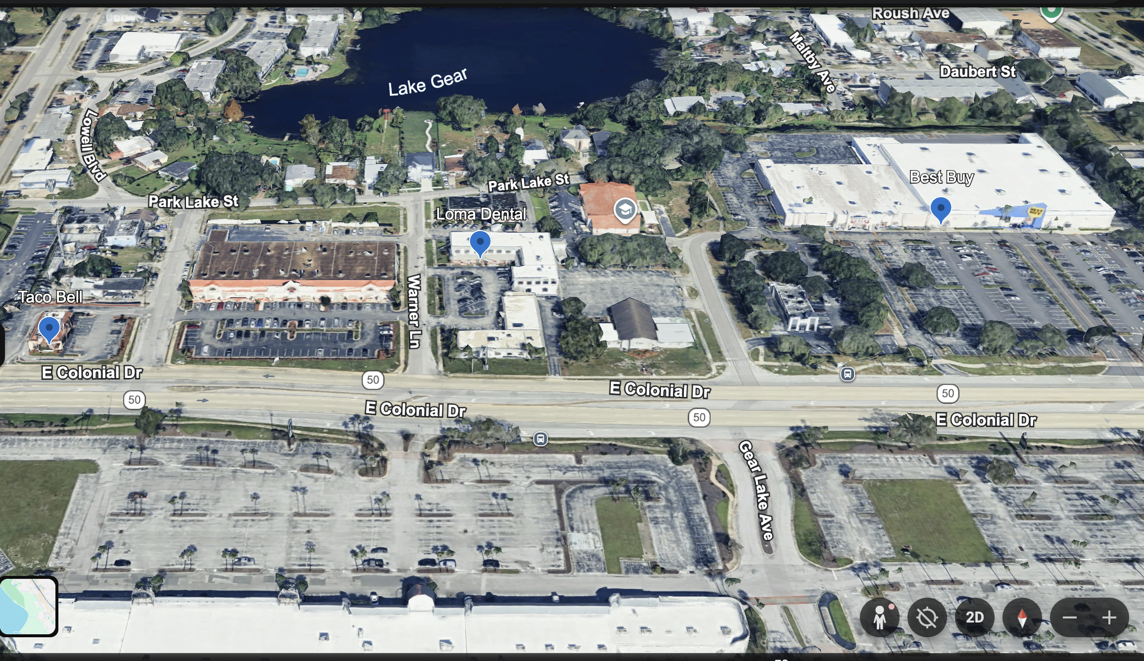 Loma Dental office location at 4401 E Colonial Dr in Orlando
