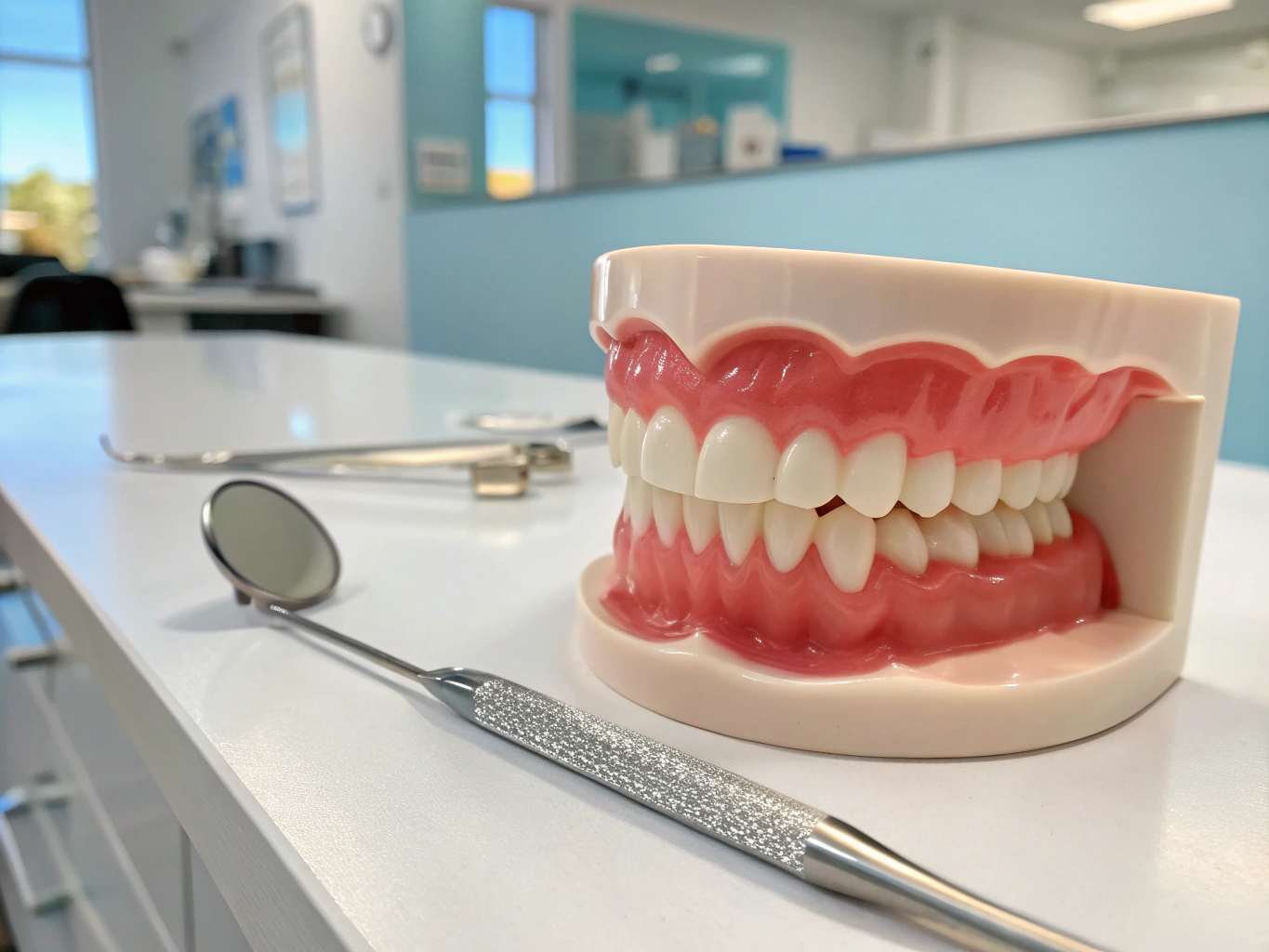Gum Contouring & Ceramic Crowns before treatment